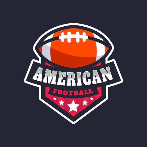 Hand-drawn American Football Logo Template - Vector Templates ...