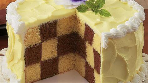 Chocolate Checkerboard Cake Recipe - Tablespoon.com