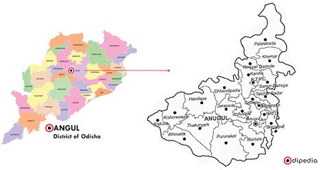 Map Of Odisha with Districts Navigate Seamlessly | Odipedia