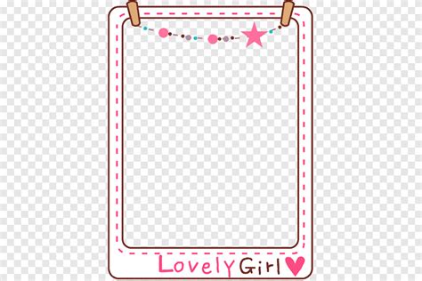 Cute border, star, frame png | PNGEgg