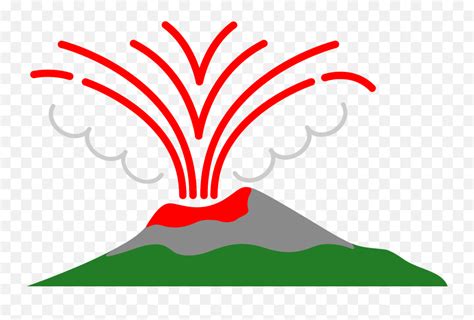 Volcano Eruption Clipart - Shield Volcano Emoji,Volcano Emoji - free ...