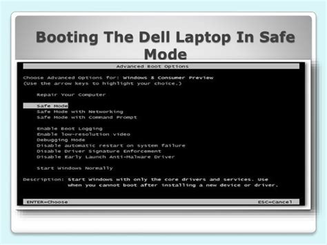 How to Boot Your Dell Laptop in Safe Mode