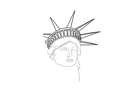 Statue Of Liberty Drawing Outline