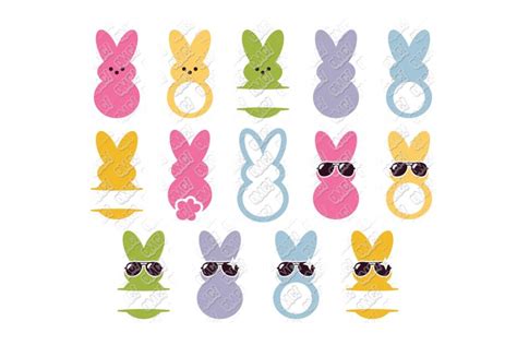 Peeps SVG Easter in SVG/DXF/EPS/JPG/PNG • OhMyCuttables