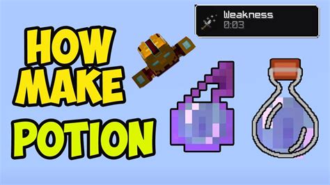 MINECRAFT How to Make a Potion of WEAKNESS (2024) (Full Guide) - YouTube