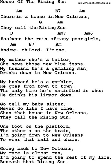 Top 1000 Folk and Old Time Songs Collection: House Of The Rising Sun ...