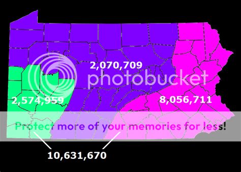 Pennsylvania Map Population Density