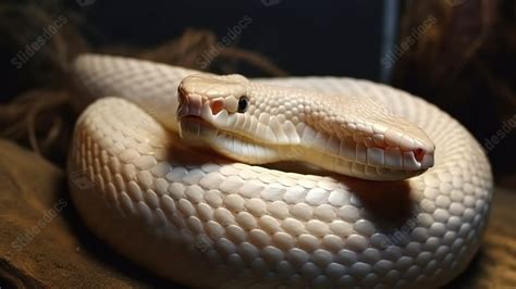 Albino King Cobra The Lengthy World Record Holder For Venomous Snakes Powerpoint Background For ...