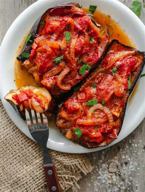 Baked Eggplant With Tomatoes - Melitzanes Imam - Real Greek Recipes