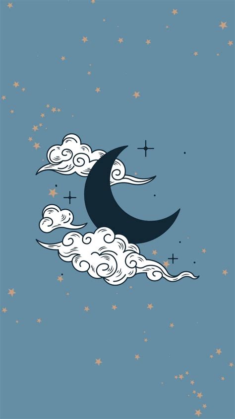 Oh moon | Witchy wallpaper, Phone wallpaper patterns, Kawaii wallpaper