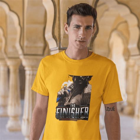 Finisher MS Dhoni T-Shirt - Classic Men's Round Neck Comfortable Cricket Captain Cool T-shirt ...