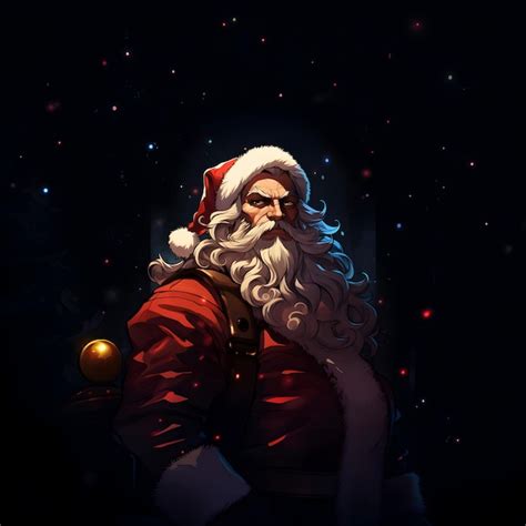 Premium Photo | Anime santa claus