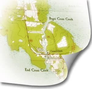 Vintage Cross Creek Map | Florida Paddle Notes