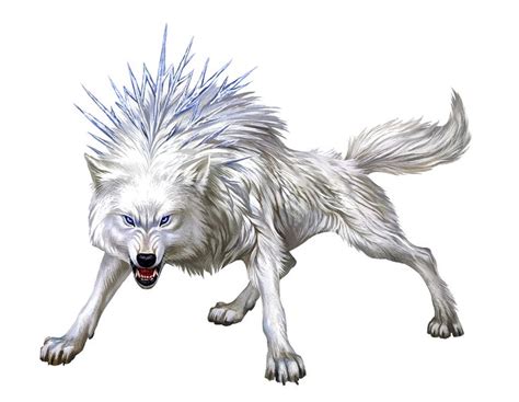 Winter Wolf - Ranfearg - Pathfinder PFRPG DND D&D d20 fantasy | Winter wolves, Fantasy monster ...