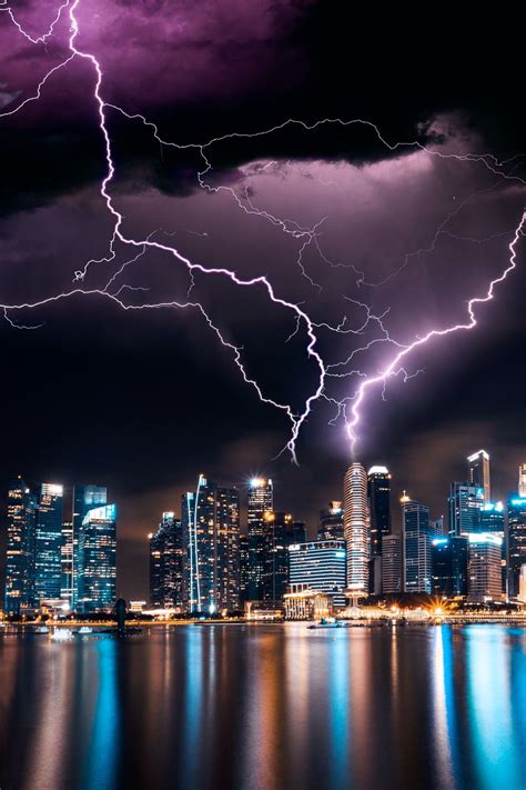 Lightning City Wallpapers - Top Free Lightning City Backgrounds - WallpaperAccess