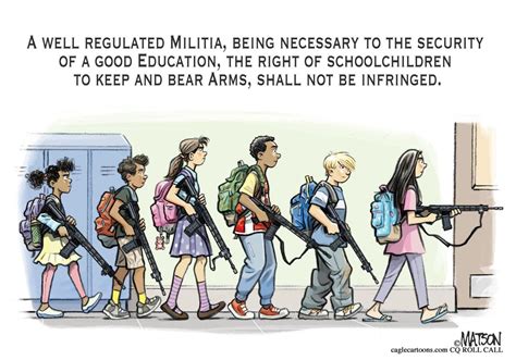 Cartoon: Second Amendment for Schoolchildren