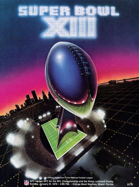 Super Bowl XIII Program Jan 1979 | Superbowl poster, Steelers vs ...