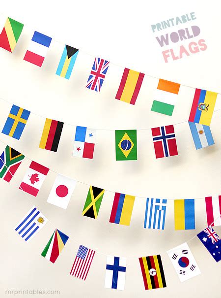 The Sewing Me : Free printable world flags