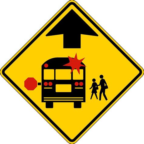 School Bus Sign Vector Art, Icons, and Graphics for Free Download