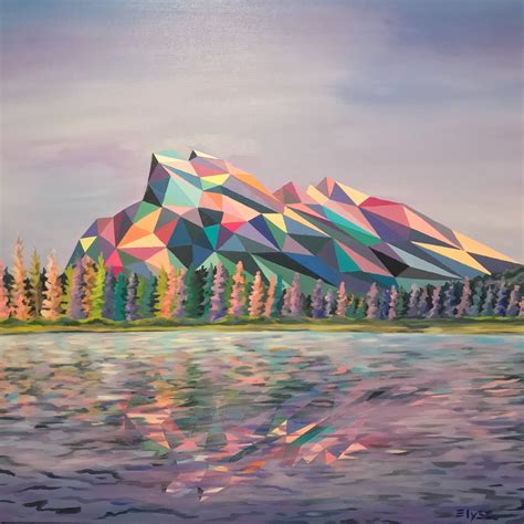 Canadian Artist Paints Famous Landscapes With Geometric Patterns