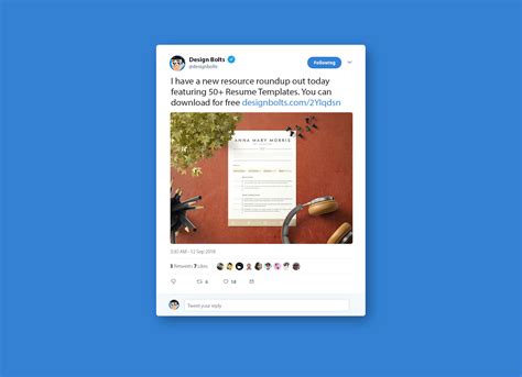 Free Twitter Tweet UI Mockup PSD 2018 - Good Mockups