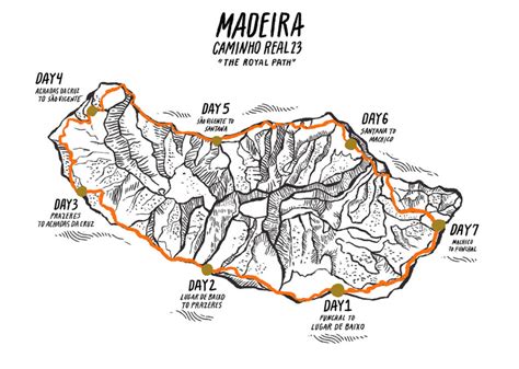 Madeira Hiking Trails Map - Brandy Tabbitha