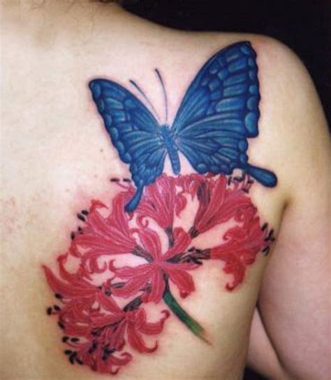 50 Butterfly tattoos with flowers for women - nenuno creative