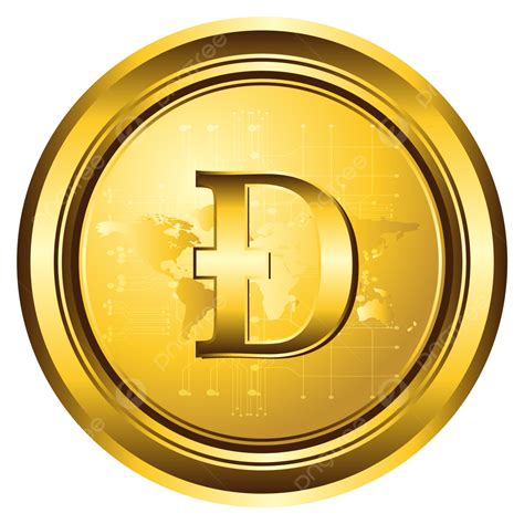 Crypto Currency Coin Vector Design Images, Dogecoin Crypto Currency Gold Coin Png Vector Design ...