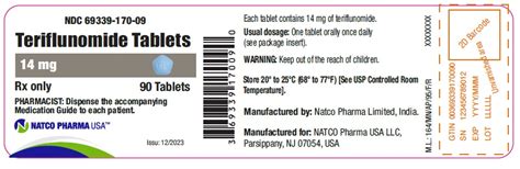 Teriflunomide: Package Insert - Drugs.com