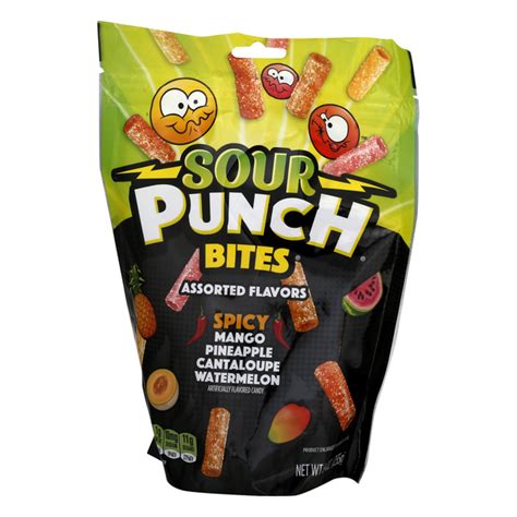 Sour Punch Bites Candy, Assorted Flavors, Spicy | Hy-Vee Aisles Online ...