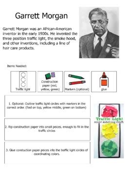 Garrett Morgan Traffic Light Craft by Emily Stonelake | TPT