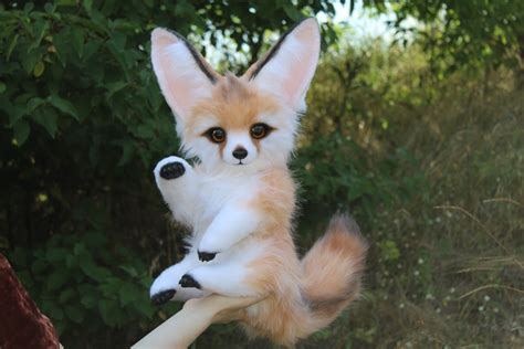 Fennec Fox poseable art doll plush to order | Etsy