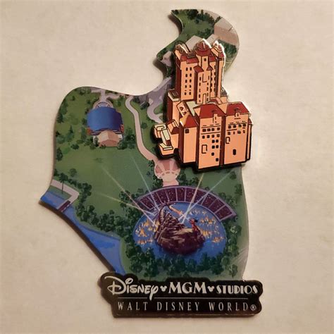 63841 - #12 - MGM Studios Map - Tower of Terror - Cast Member Atlas - Walt Disney World Disney Pin