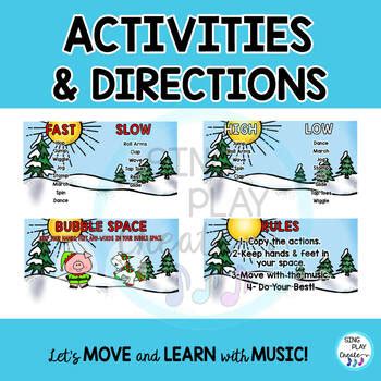 Holiday Freeze Dance, Brain Break, Exercise, Movement Activity:Video