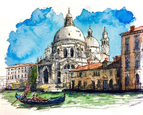 Watercolor Paintings of International Architecture by Artist With Wanderlust