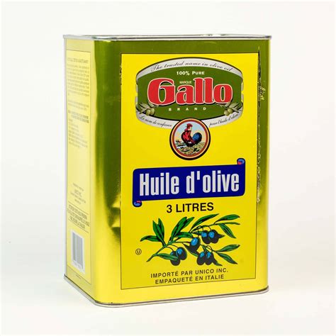 Gallo - Pure Olive Oil - 6 x 3 L -Cooking Oils & Sprays Canada - Bulk Mart