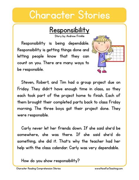 Worksheets Theme Worksheets Character Education Worksheets Resources - Have Fun Teaching ...