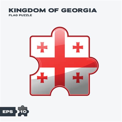 Kingdom of Georgia Flag Puzzle 14319942 Vector Art at Vecteezy