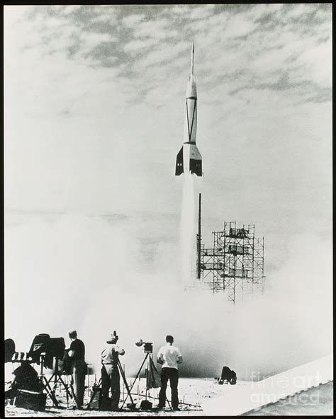 First Cape Canaveral Rocket Launch Photograph by NASA Science Source