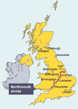 The north-south divide in the UK - How the UK economy is changing in the 21st century - OCR ...