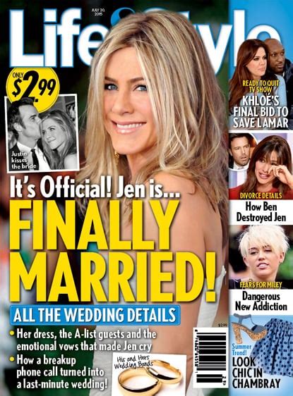 Jennifer Aniston: Married? - The Hollywood Gossip