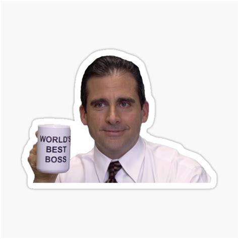 "the office - world's best boss mug sticker" Sticker for Sale by emilykaystev | Redbubble