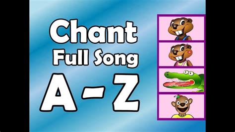 Alphabet Chant - FULL SONG - Preschool Kindergarten Video | Preschool songs, Alphabet preschool ...