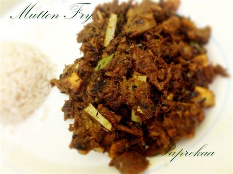 Paprekaa - Bon Appetit !!!: Mutton Fry - Kerala Style