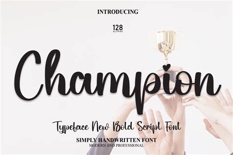 Champion Font by andikastudio · Creative Fabrica