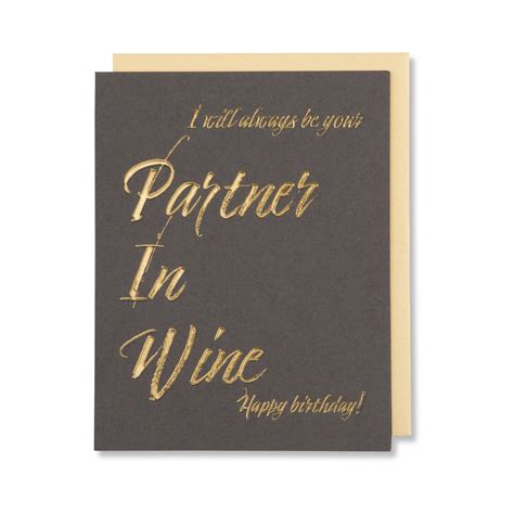 Wine Birthday Card for Friend Fun Alcohol Quote Card for - Etsy