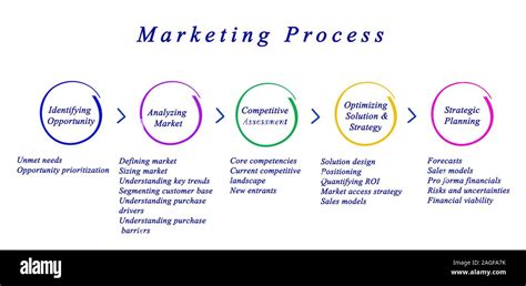 Diagram of Marketing Process Stock Photo - Alamy