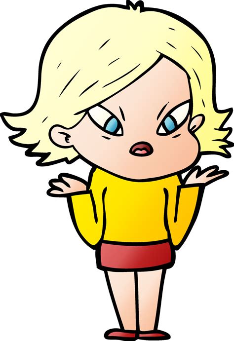 cartoon stressed woman 12076985 Vector Art at Vecteezy