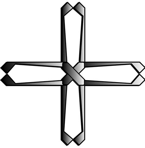 OnlineLabels Clip Art - holy steel greek cross