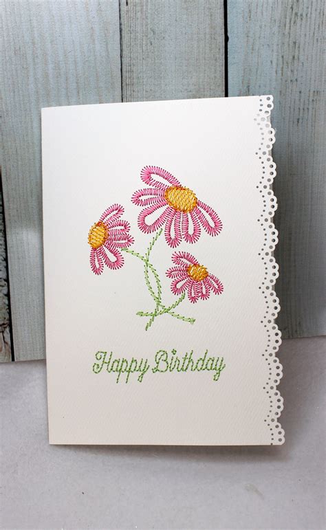 Happy Birthday Greeting Card · Oma’s Place Machine Embroidery Designs